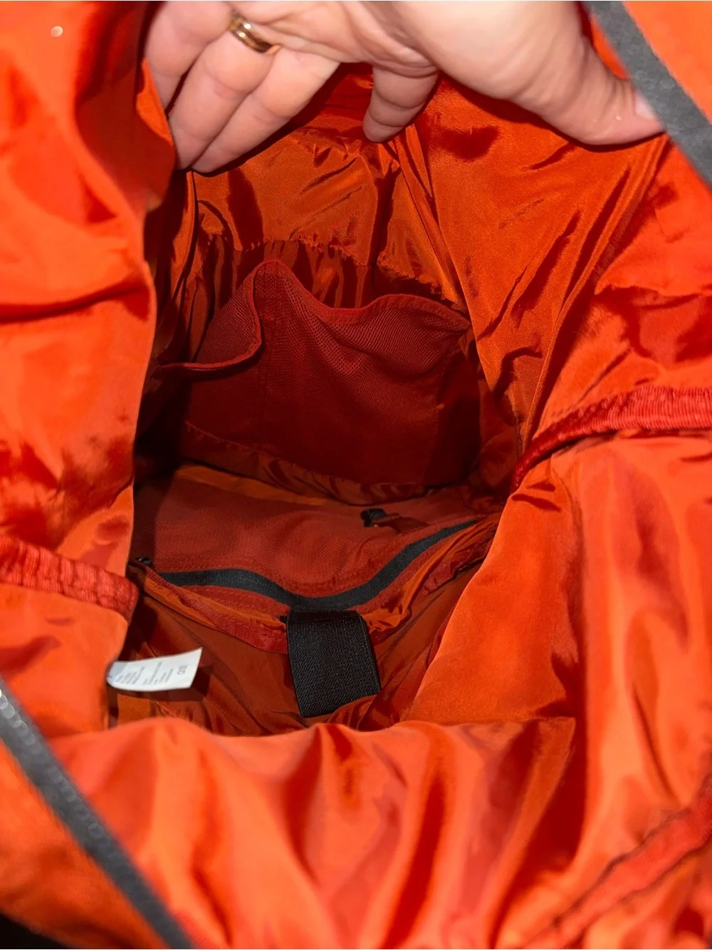 Fabletics The Only Backpack Orange NWT Multi Pocket Laptop Backpack